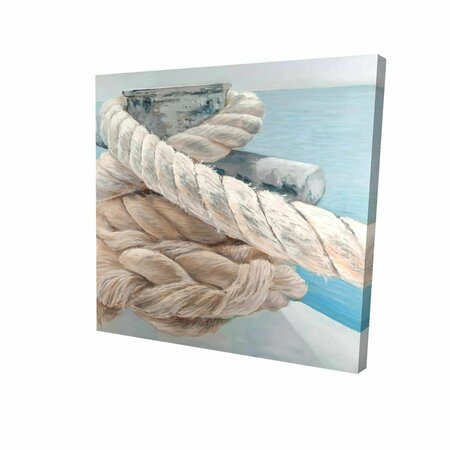 FONDO 16 x 16 in. Tie-Down Ropes Closeup-Print on Canvas FO2777893